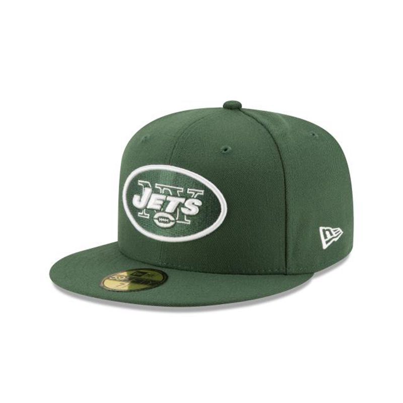 NFL New York Jets 59Fifty Fitted (NPH4705) - Green New Era Caps